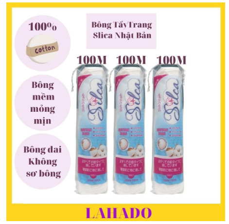 Bông tẩy trang silca 100 miếng