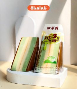 Bánh tam giác Ohaomai vị trà xanh Thùng 2kg x 20 bánh.
